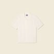 Chemise manches courtes brodée ecru homme