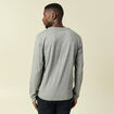 T-shirt en coton manches longues gris homme