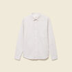 Chemise en coton manches longues beige homme