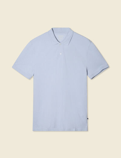 Polo éco-responsable denim snow gris homme