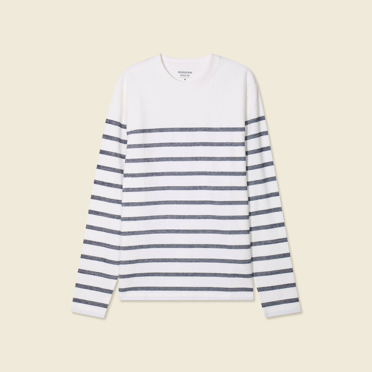 T-shirt manches longues ecru homme