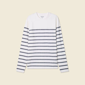 T-shirt manches longues ecru homme