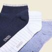 Lot 3 paires chaussettes bleu femme