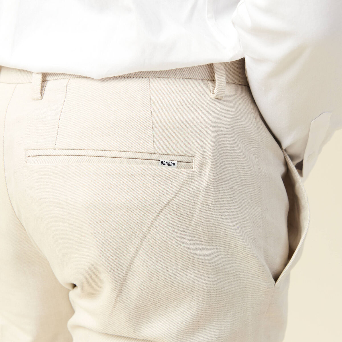 Pantalon chino sable homme