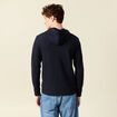 T-shirt &agrave; capuche bleu marine homme