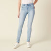 Jeans jegging denim bleach femme
