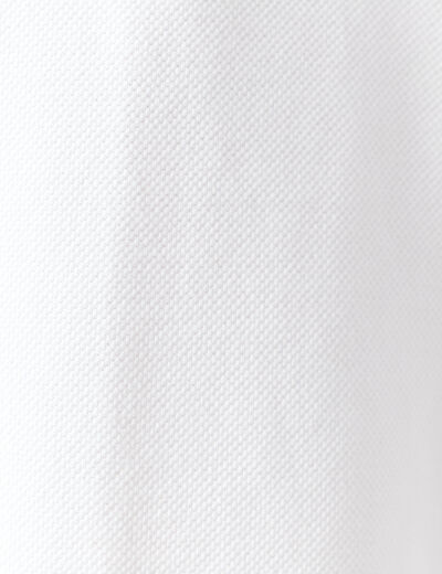 Polo manches courtes blanc homme