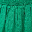 Jupe courte &eacute;vas&eacute;e doubl&eacute;e vert femme