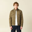 Veste col montant manches longues taupe homme