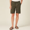 Bermuda droit velours gris foncé homme