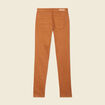 Pantalon slim marron femme