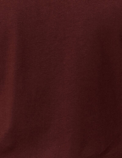 T-shirt éco-responsable bordeaux homme