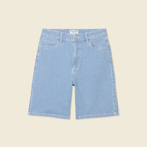 bermuda droit en jean denim stone femme Bermuda droit en jean denim stone femme