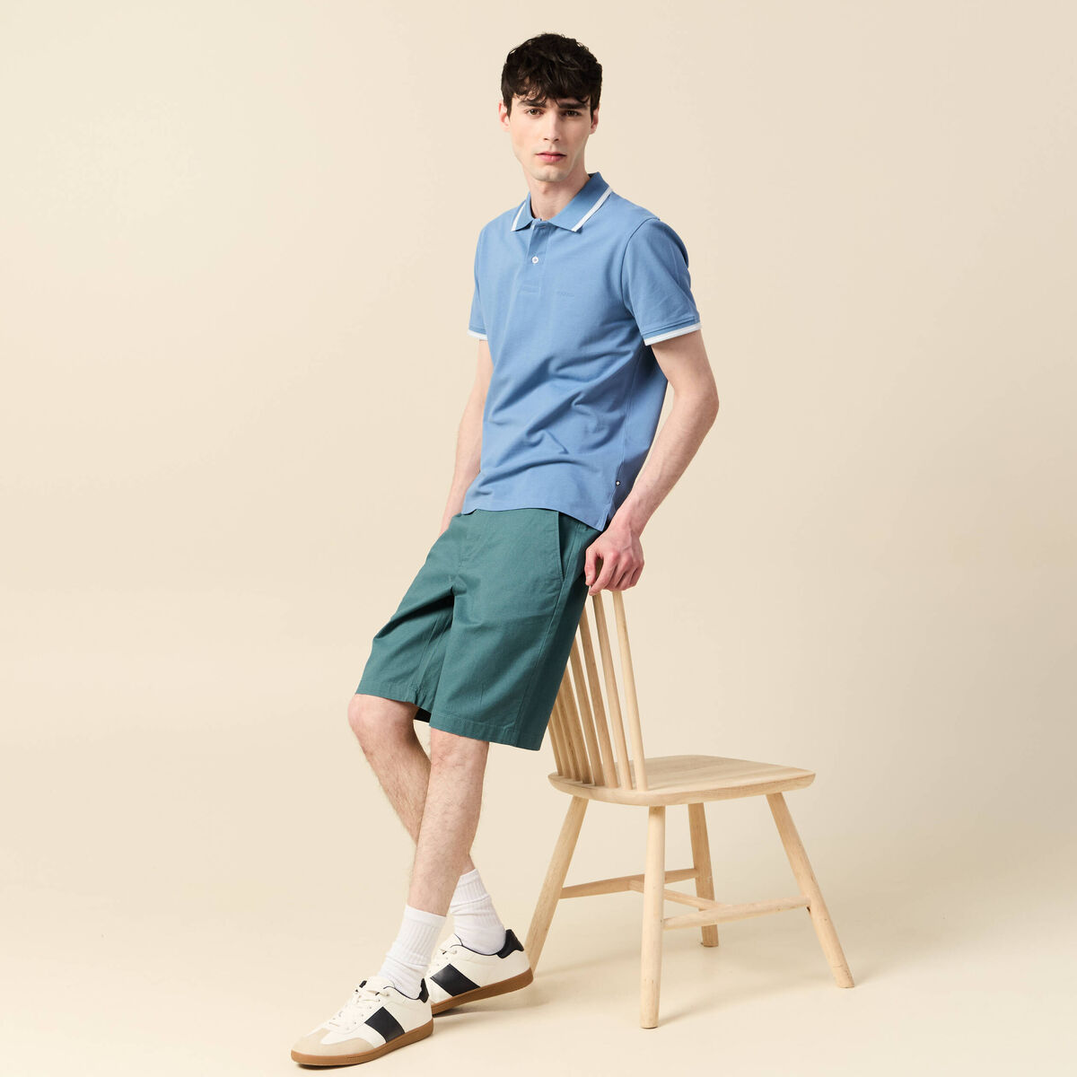Short vert fonc&eacute; homme