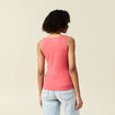 Débardeur femme uni col arrondi Instinct rouge femme