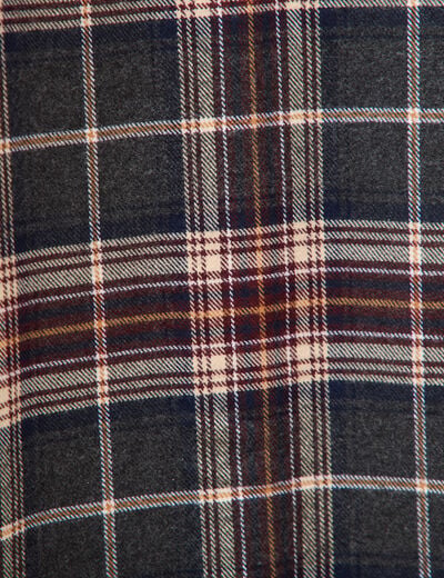 Chemise col classique manches longues gris fonc&eacute; homme