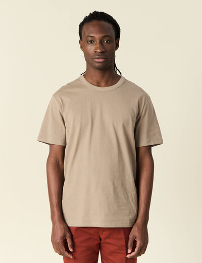 T-shirt éco-responsable sable homme