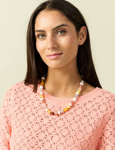 Collier multicolore femme