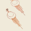 Boucles d'oreilles pendantes couleur or femme