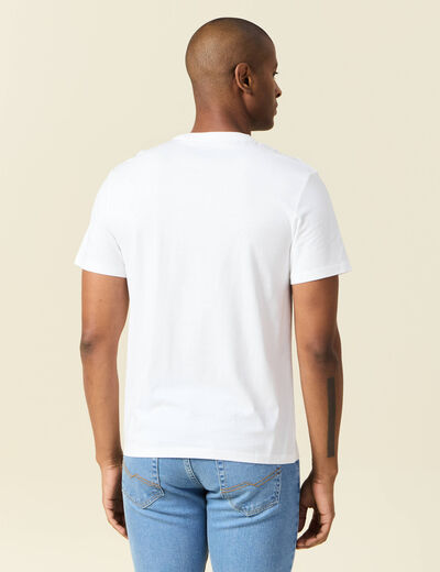 T-shirt éco-responsable blanc homme