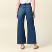 Jeans wide leg taille haute denim stone femme