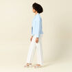 Veste esprit blazer bleu clair femme