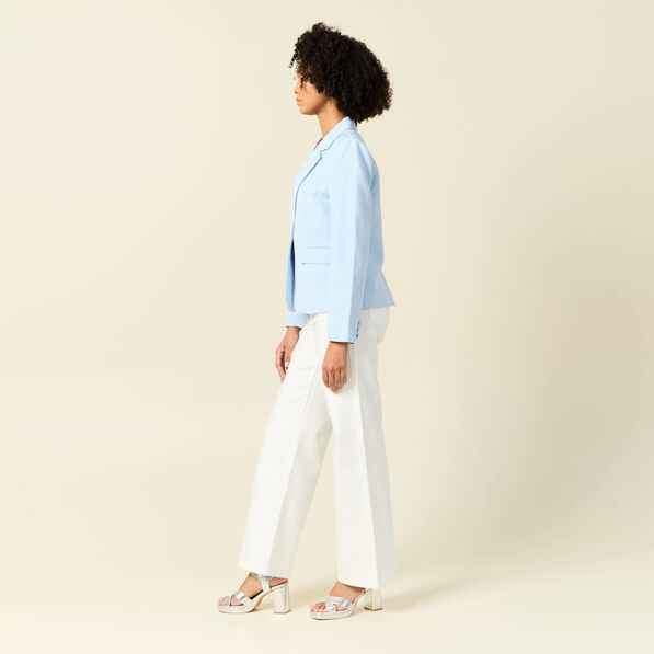 Veste esprit blazer bleu clair femme