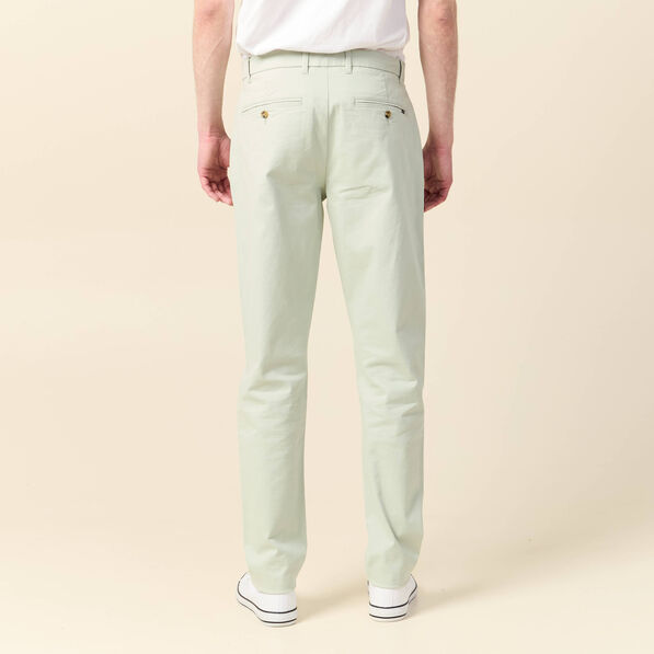 Pantalon slim Instinct chino vert clair homme