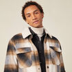 Veste surchemise ample ecru homme
