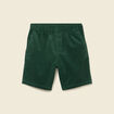 Bermuda en velours vert homme