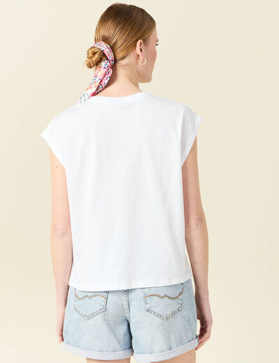 T-shirt éco-responsable blanc femme