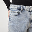 Jeans girlfriend 5 poches denim snow bleu femme
