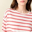T-shirt manches courtes ecru femme