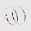 Cr&eacute;oles couleur argent femme