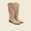 Bottes marron clair femme