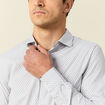 Chemise manches longues gris homme