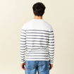 T-shirt manches longues ecru homme