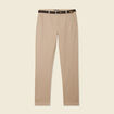 Pantalon chino straight taupe homme