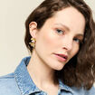 Boucles d'oreilles pendantes couleur or femme