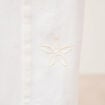 Jeans barrel taille haute 7/8&egrave;me denim blanc femme