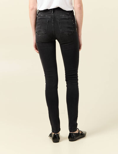 Jeans skinny push up denim gris femme