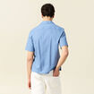 Chemise manches courtes bleu gris homme