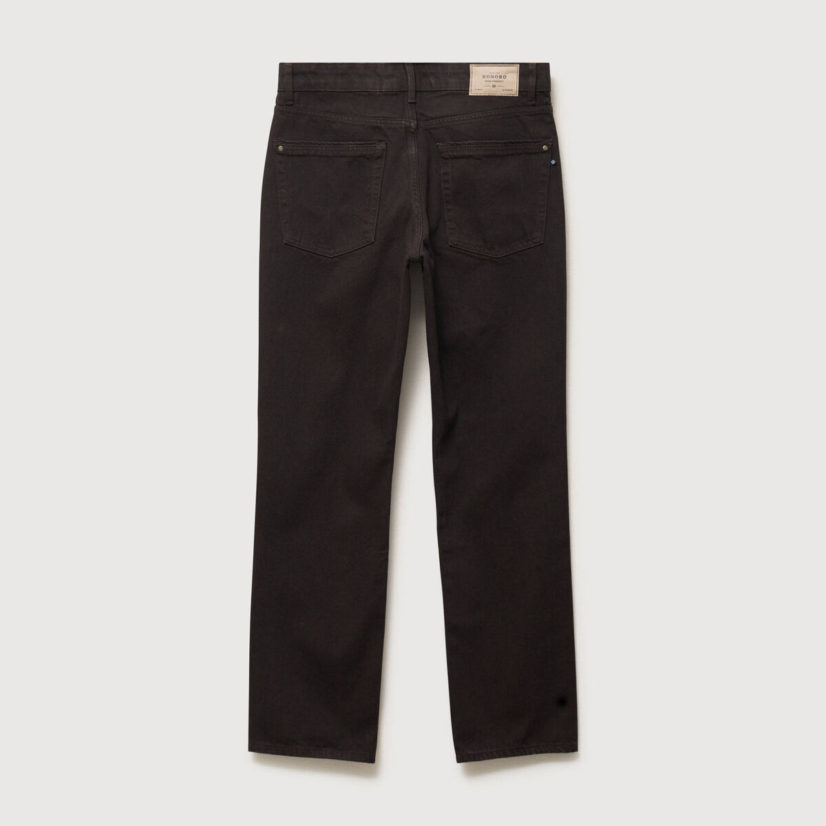 Jeans regular longueur 32 marron homme