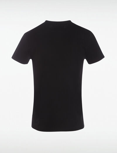 T-shirt col V homme Instinct noir homme