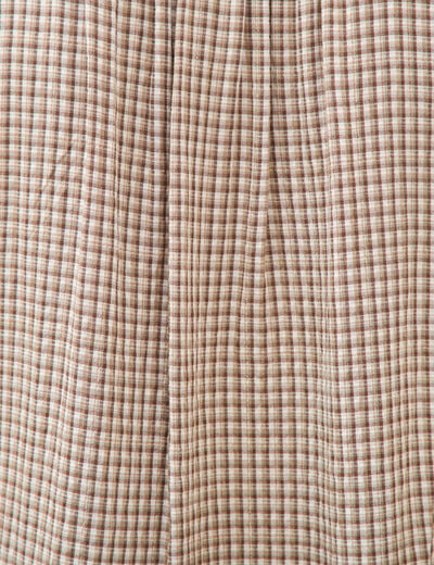 Chemise oversize manches longues marron clair femme