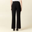 Pantalon straight taille haute noir femme