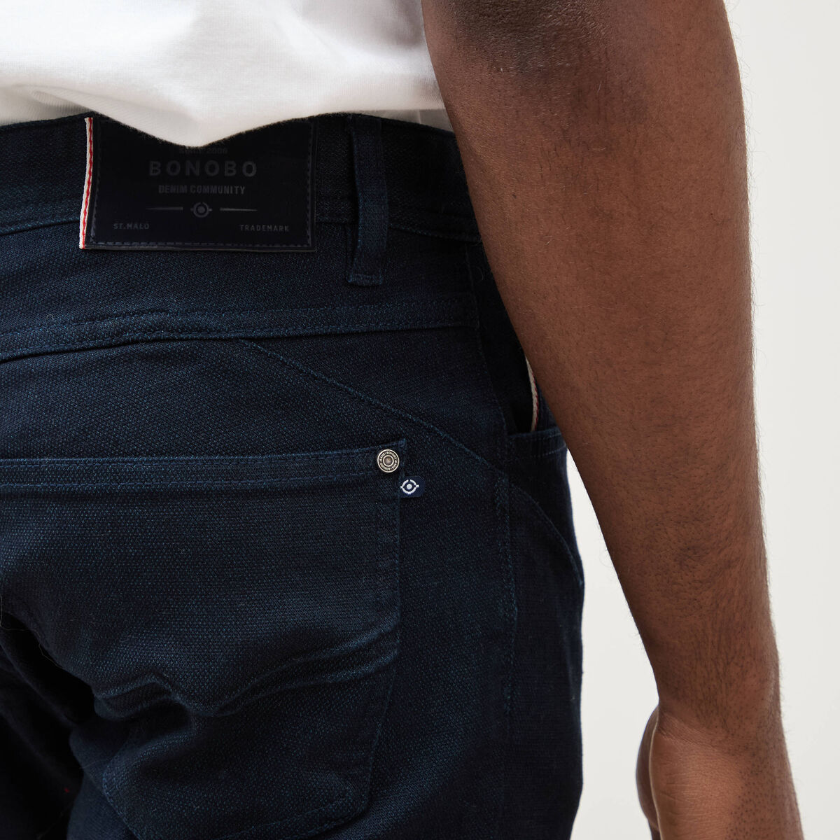 Jeans regular denim brut homme