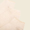 Lot 3 paires chaussettes creme femme