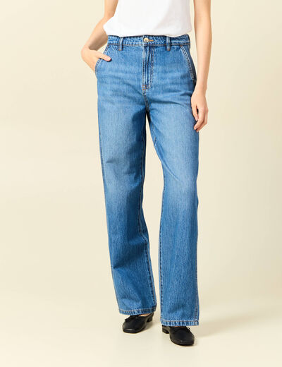 Jeans boyfriend 7/8ème denim stone femme