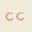 Boucles d'oreilles créoles couleur or femme